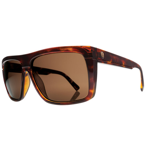 Electric Sunglasses Black Top Gloss Tortoiseshell/Bronze Polarized