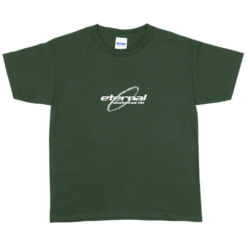 Eternal Youth Tee Barbed Wire Forest Green [Size: Youth 10/Small]