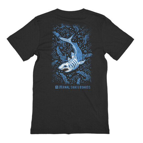 Eternal Tee Troubled Waters Great White [Size: Mens Small]