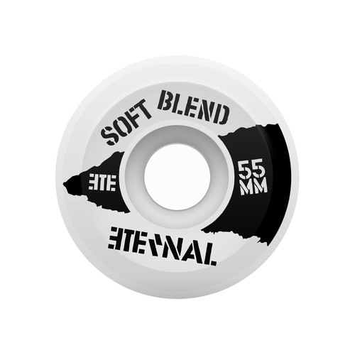 Eternal Wheels 55mm (Soft Blend) V-Cut White