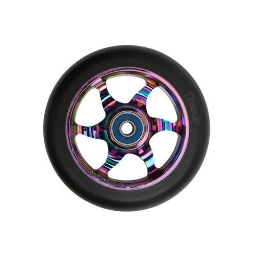 Flavor Awakening Black/Neo 110mm Chrome Scooter Wheel