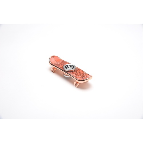 Fidget Spinner Skateboard Orange Gopher