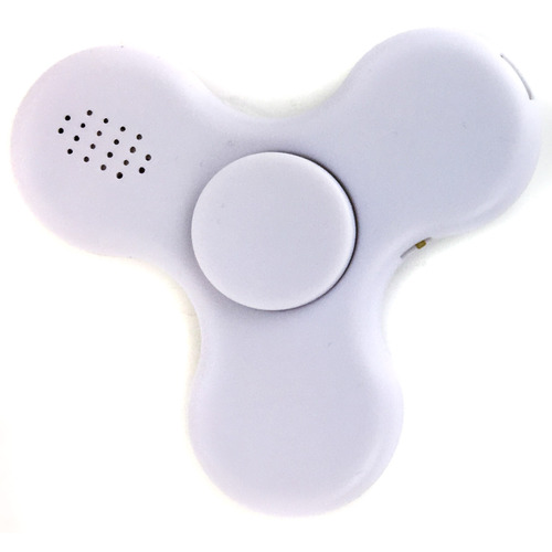 Fidget Spinner LED Bluetooth Speaker White