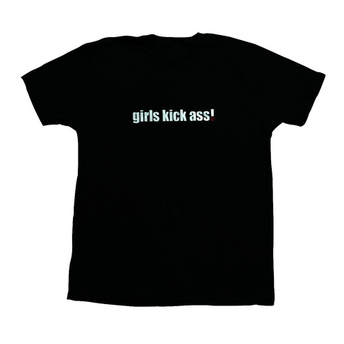 Foundation Tee Girls Kick Ass Black [Size: Mens X Small] [Colour: Black]