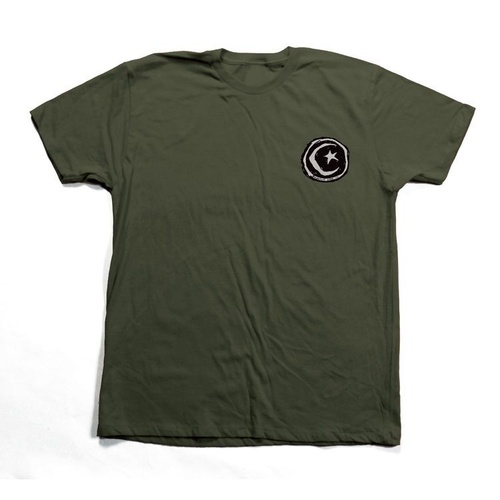 Foundation Tee Star & Moon Forest [Size: Mens Small] [Colour: Green]