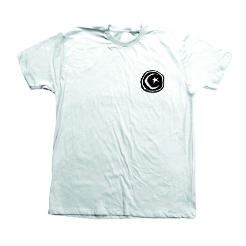 Foundation Tee Star & Moon White [Size: Mens Small] [Colour: White]