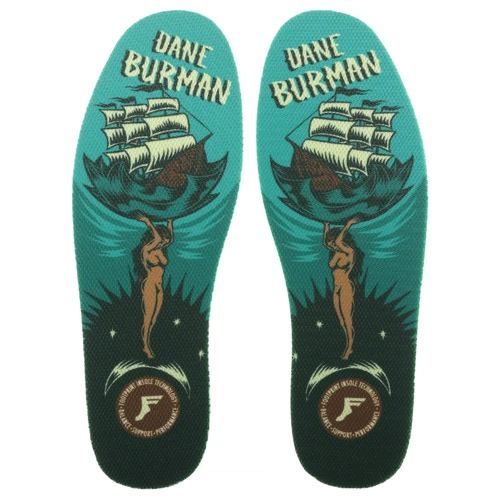 FP Insoles King Foam Flat High 7mm Dane Burman Atlas [Size: US 5-10.5] [Colour: Blue]