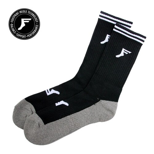 Footprint Socks Bamboo Shin hi (No Padding) US 5-13