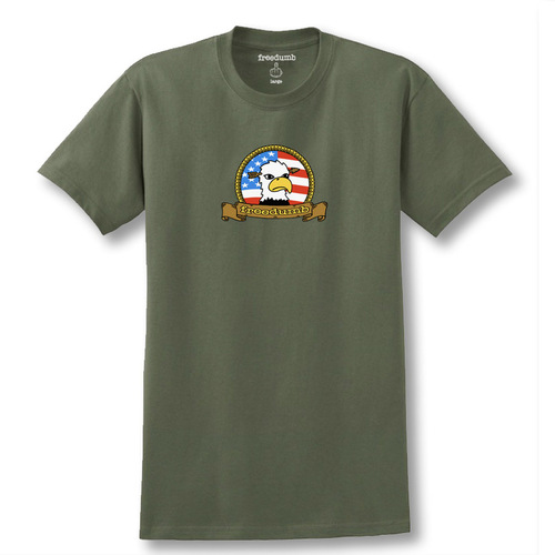 Freedumb Tee Eagle Army Green [Size: Mens Small]