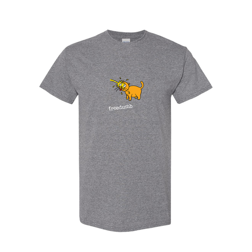 Freedumb Tee Piss Cat Dark Heather [Size: Mens Large]