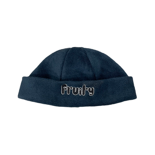 Fruity Beanie Polar Fleece Logo Navy