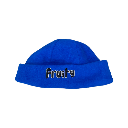 Fruity Beanie Polar Fleece Logo Royal