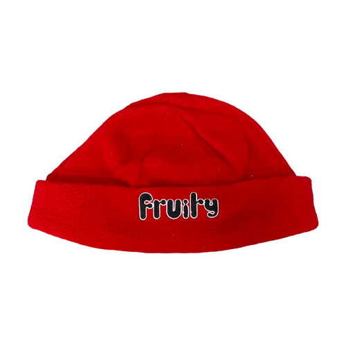 Fruity Beanie Polar Fleece Logo Red