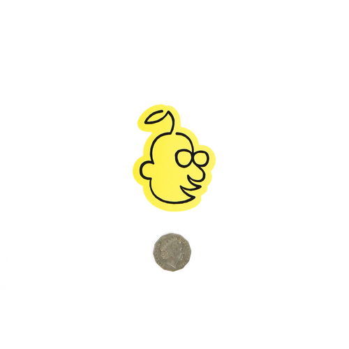 Fruity Yellow Logo Sticker