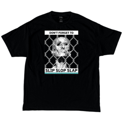 Fruity Tee Slip Slop Slap Black [Size: Mens Medium] [Colour: Black]