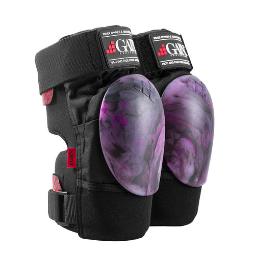 GAIN Protection THE SHIELD Knee Pads Purple Black Swirl [Size: Mens X Small]