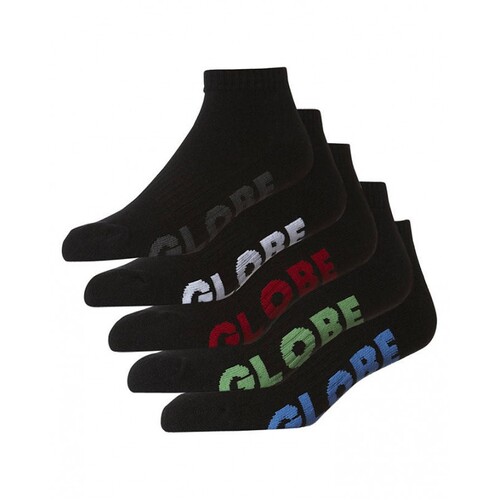 Globe Youth Socks Ankle Stealth 5pk Black US 2-8
