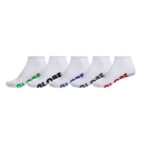 Globe Youth Socks Ankle Stealth 5pk White US 2-8