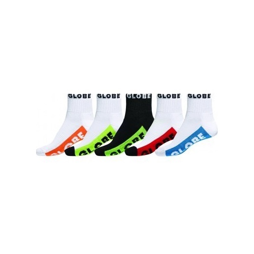 Globe Youth Socks Crew 5pk Multi Bright US 8-12