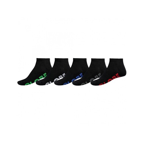 Globe Socks Ankle Stealth 5pk Black US 7-11