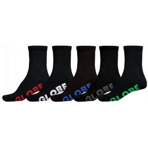 Globe Socks Crew Stealth 5pk Black US 7-11