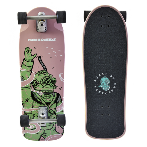 Hamboards Complete Burst Surfskate Deep Diver 32 Inch