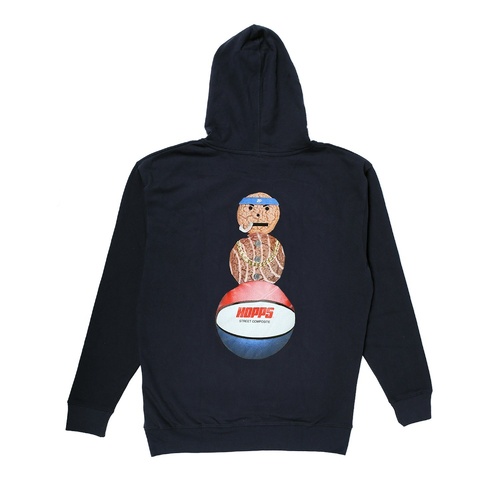 Hopps Jumper Quartersnacks Snackman Hoodie Navy [Size: Mens Large]