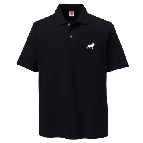 Hopps Polo Tee Shirt Lion Black [Size: Mens Medium]