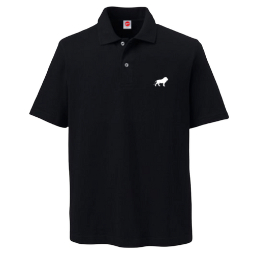 Hopps Polo Tee Shirt Lion Black [Size: Mens Large]