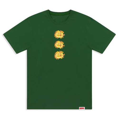 Hopps Tee 3 Lions Millitary Green [Size: Mens Large]