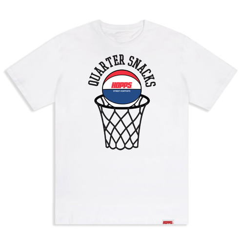 Hopps Tee Quartersnacks Street Composite White [Size: Mens Medium]