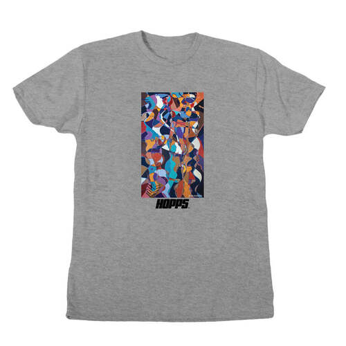 Hopps Tee Abstract Barker Heather Grey [Size: Mens Large]