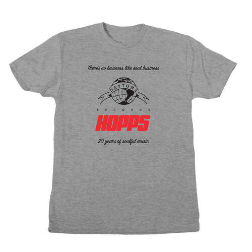 Hopps x Daptone Records Tee 20 Years Heather Grey [Size: Mens Small]