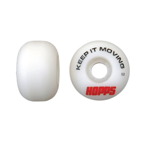 Hopps Wheels Keep It Moving White 52mm
