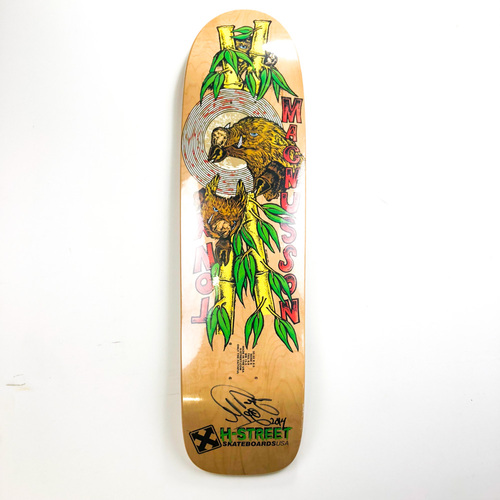 H-Street Deck Tony Mag Battle Hogs Natural 8.5 (Signed)