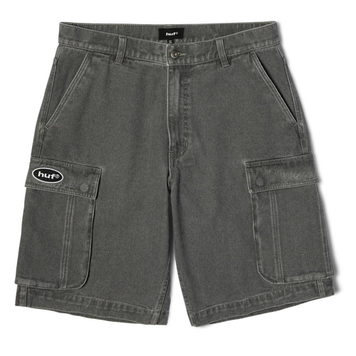 Huf Shorts Oval Denim Cargo Frost Grey [Size: 28 inch Waist] [Colour: Grey]