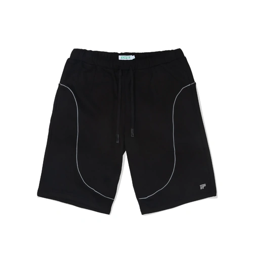 Ichpig Shorts Flowline Panel Fleece Black [Size: Mens Large] [Colour: Black]