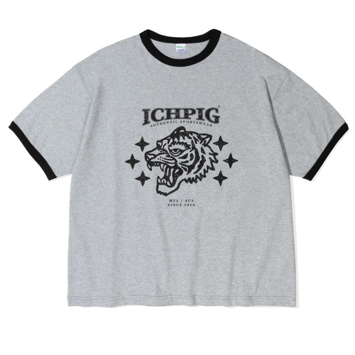 Ichpig Tee Wildcat Grey Marle [Size: Mens Large] [Colour: Grey]