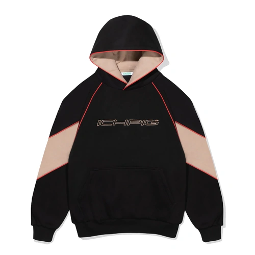 Ichpig Jumper Sportsline Panel Hood Black [Size: Mens Medium] [Colour: Black]