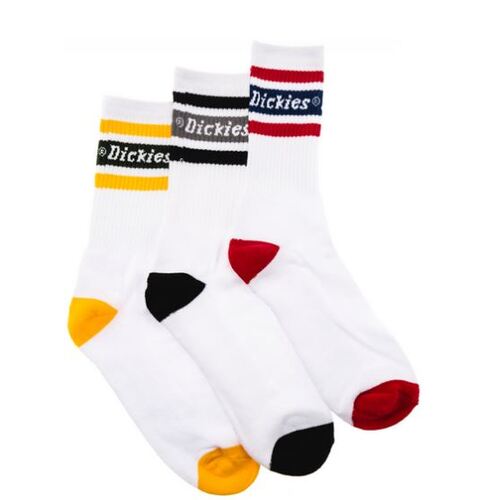 Dickies Socks Madison Heights 3pk Yellow/Black/Red US 8-12