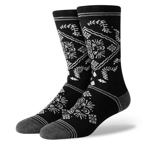 Stance Socks Bandero Black Mens US 9-12