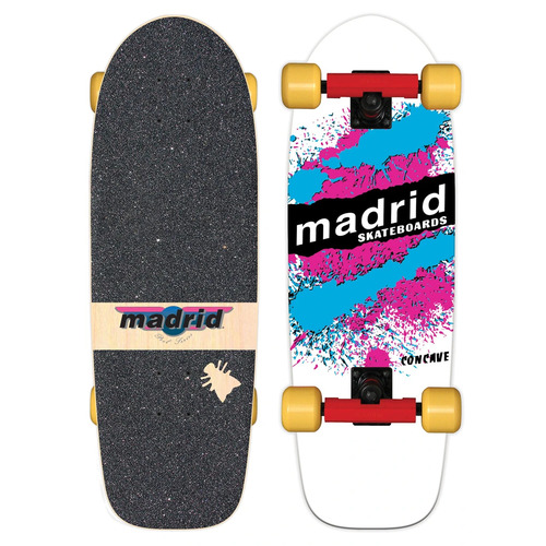 Madrid Complete OG Cruiser Explosion White/Pink/Blue 29.25 x 9.5