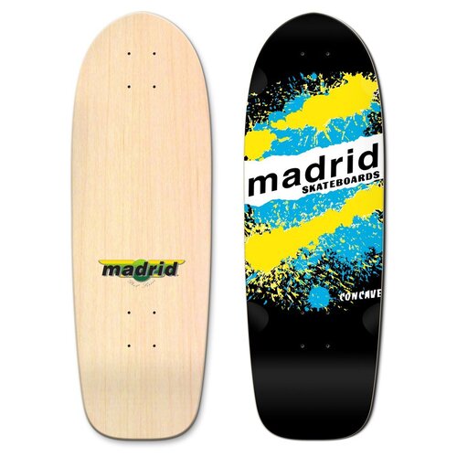 Madrid Deck Retro Explosion Black/Blue/Yellow 9.5"