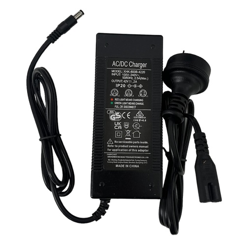 E-Scooter Charger 42V 2A DC Mearth S, S Pro, RS, RS Pro