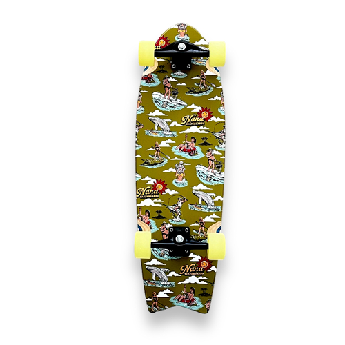 Nana Complete Surfskate Mushburger Souvenir Lime 32 Inch