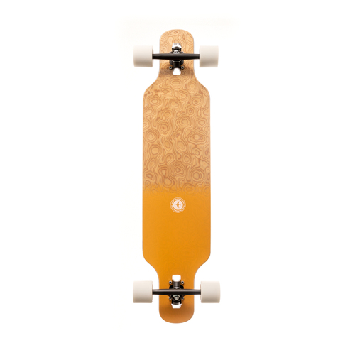 Nana Complete Longboard Push Ranger Logo Dip Gold 40 Inch