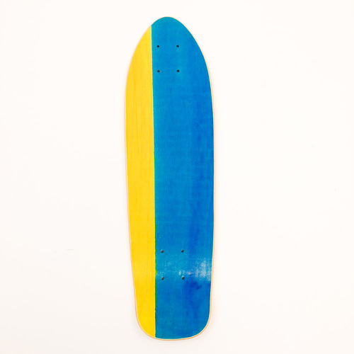Trinity Blank Cruiser Deck 7.5 Split Veneer Blue/Yellow