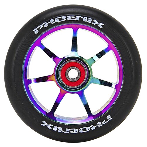 Phoenix F7 Alloy Core 110mm 7 Spoke (inc Bearings) Scooter Wheel