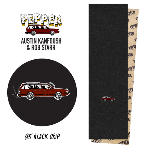 Pepper Griptape 9.0 x 33.5 G5 Kanfoush Wagon
