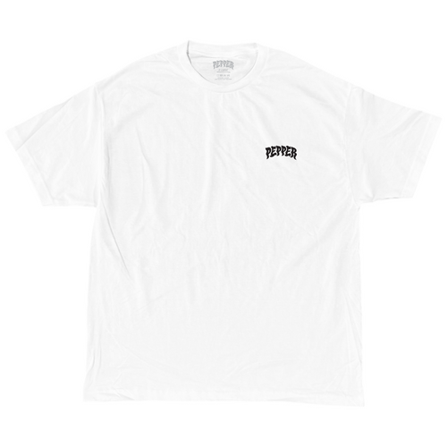 Pepper Tee Pocket Logo White [Size: Mens Small]